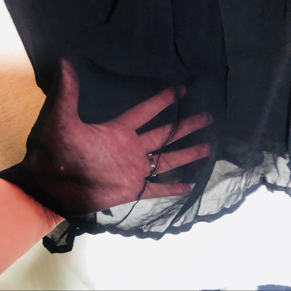 Renè Derhy Sm skirt with sheer embroidered overlay - Picture 5 of 8